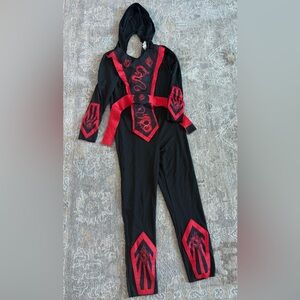 Black and Red Ninja Kids Costume